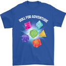 RPG Role Play Games Adventure Mens T-Shirt 100% Cotton Royal Blue
