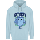RPG Role Playing Game Get Dicey Funny Childrens Kids Hoodie Light Blue