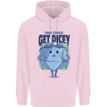 RPG Role Playing Game Get Dicey Funny Childrens Kids Hoodie Light Pink