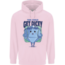 RPG Role Playing Game Get Dicey Funny Childrens Kids Hoodie Light Pink