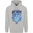 RPG Role Playing Game Get Dicey Funny Childrens Kids Hoodie Sports Grey