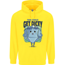 RPG Role Playing Game Get Dicey Funny Childrens Kids Hoodie Yellow