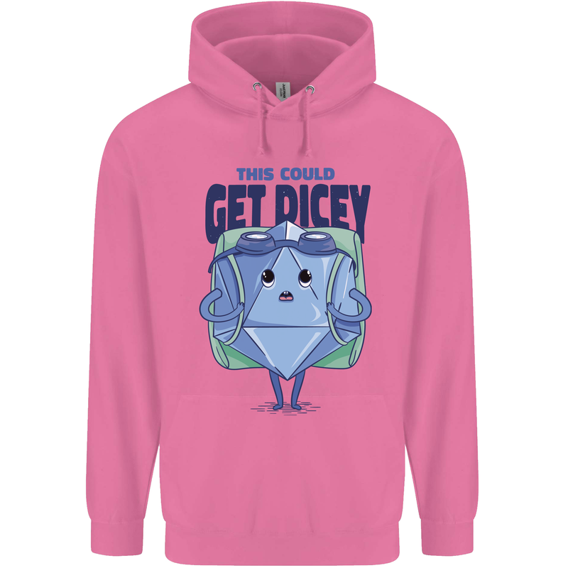 RPG Role Playing Game Get Dicey Funny Mens 80% Cotton Hoodie Azelea