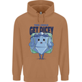 RPG Role Playing Game Get Dicey Funny Mens 80% Cotton Hoodie Caramel Latte