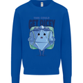 RPG Role Playing Game Get Dicey Funny Mens Sweatshirt Jumper Royal Blue