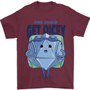RPG Role Playing Game Get Dicey Funny Mens T-Shirt Cotton Gildan Maroon