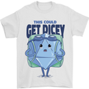 RPG Role Playing Game Get Dicey Funny Mens T-Shirt Cotton Gildan White