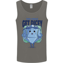 RPG Role Playing Game Get Dicey Funny Mens Vest Tank Top Charcoal
