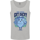 RPG Role Playing Game Get Dicey Funny Mens Vest Tank Top Sports Grey