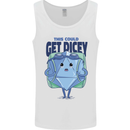 RPG Role Playing Game Get Dicey Funny Mens Vest Tank Top White