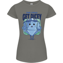 RPG Role Playing Game Get Dicey Funny Womens Petite Cut T-Shirt Charcoal