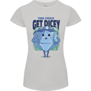 RPG Role Playing Game Get Dicey Funny Womens Petite Cut T-Shirt Sports Grey