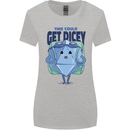 RPG Role Playing Game Get Dicey Funny Womens Wider Cut T-Shirt Sports Grey