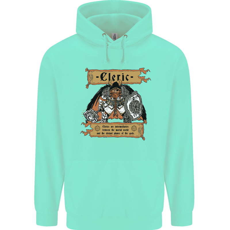 RPG Role Playing Games Cleric Dragons Childrens Kids Hoodie Peppermint