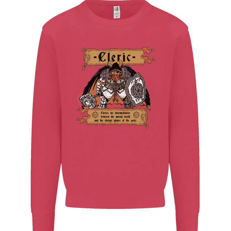 RPG Role Playing Games Cleric Dragons Kids Sweatshirt Jumper Heliconia