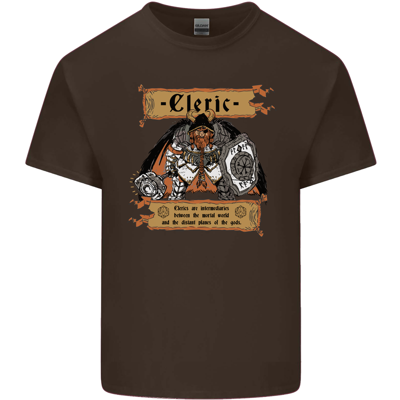 RPG Role Playing Games Cleric Dragons Kids T-Shirt Childrens Chocolate