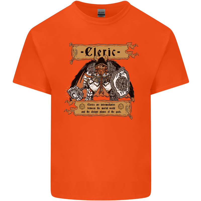 RPG Role Playing Games Cleric Dragons Kids T-Shirt Childrens Orange