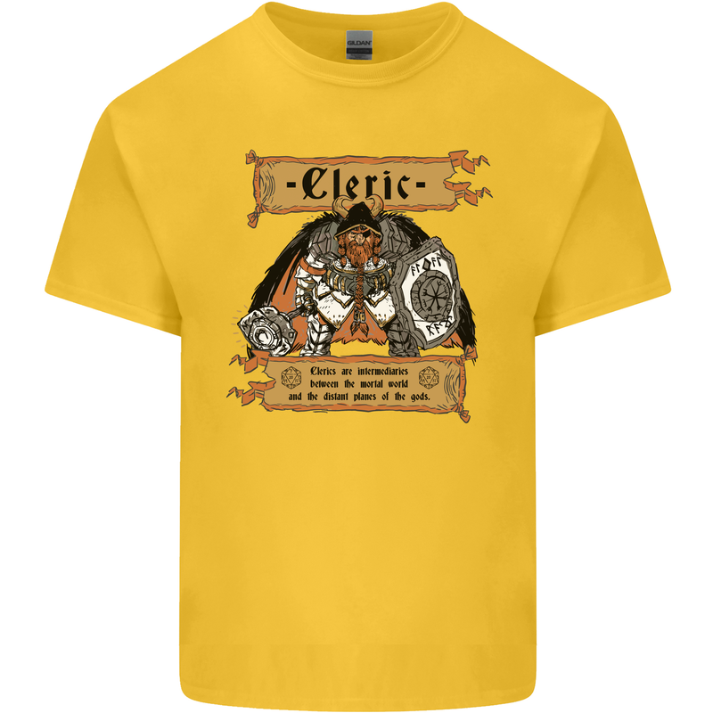 RPG Role Playing Games Cleric Dragons Kids T-Shirt Childrens Yellow
