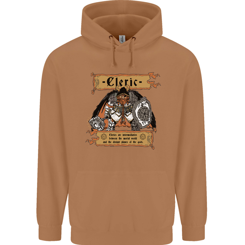 RPG Role Playing Games Cleric Dragons Mens 80% Cotton Hoodie Caramel Latte