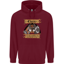 RPG Role Playing Games Cleric Dragons Mens 80% Cotton Hoodie Maroon