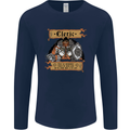 RPG Role Playing Games Cleric Dragons Mens Long Sleeve T-Shirt Navy Blue