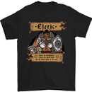 RPG Role Playing Games Cleric Dragons Mens T-Shirt 100% Cotton Black