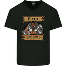 RPG Role Playing Games Cleric Dragons Mens V-Neck Cotton T-Shirt Black