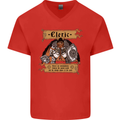 RPG Role Playing Games Cleric Dragons Mens V-Neck Cotton T-Shirt Red