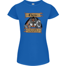 RPG Role Playing Games Cleric Dragons Womens Petite Cut T-Shirt Royal Blue