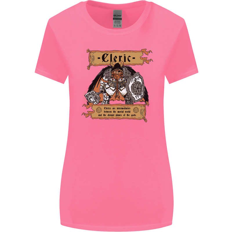 RPG Role Playing Games Cleric Dragons Womens Wider Cut T-Shirt Azalea