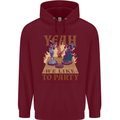 RPG Yeah We Like to Party Role Playing Game Childrens Kids Hoodie Maroon