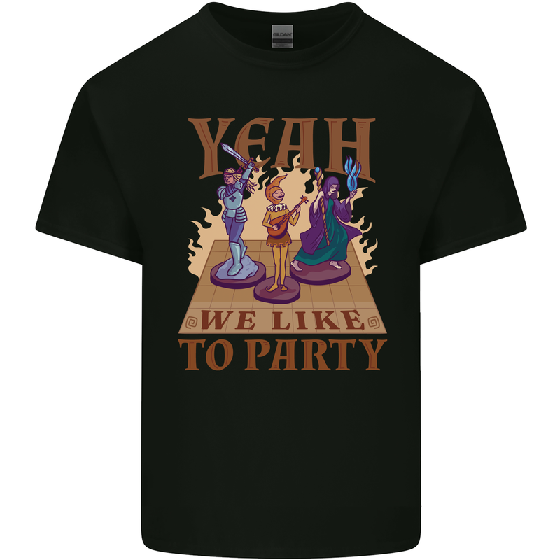 RPG Yeah We Like to Party Role Playing Game Kids T-Shirt Childrens Black