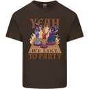 RPG Yeah We Like to Party Role Playing Game Kids T-Shirt Childrens Chocolate