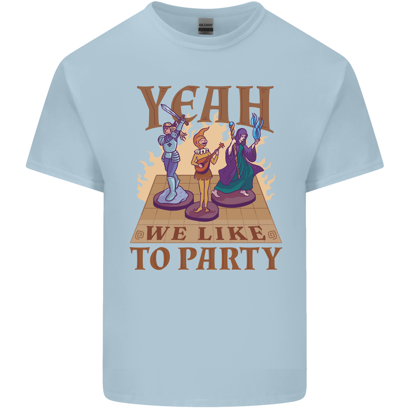 RPG Yeah We Like to Party Role Playing Game Kids T-Shirt Childrens Light Blue