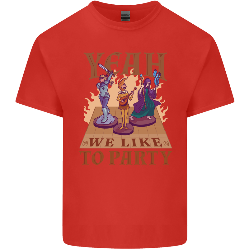 RPG Yeah We Like to Party Role Playing Game Kids T-Shirt Childrens Red