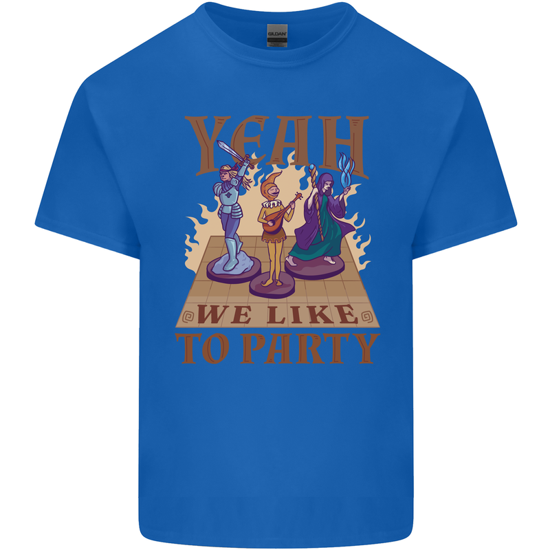 RPG Yeah We Like to Party Role Playing Game Kids T-Shirt Childrens Royal Blue