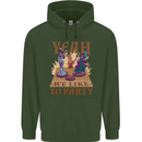 RPG Yeah We Like to Party Role Playing Game Mens 80% Cotton Hoodie Forest Green