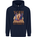 RPG Yeah We Like to Party Role Playing Game Mens 80% Cotton Hoodie Navy Blue