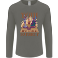 RPG Yeah We Like to Party Role Playing Game Mens Long Sleeve T-Shirt Charcoal