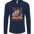 RPG Yeah We Like to Party Role Playing Game Mens Long Sleeve T-Shirt Navy Blue