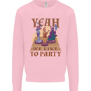 RPG Yeah We Like to Party Role Playing Game Mens Sweatshirt Jumper Light Pink