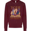 RPG Yeah We Like to Party Role Playing Game Mens Sweatshirt Jumper Maroon