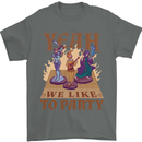 RPG Yeah We Like to Party Role Playing Game Mens T-Shirt Cotton Gildan Charcoal