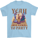 RPG Yeah We Like to Party Role Playing Game Mens T-Shirt Cotton Gildan Light Blue