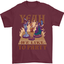 RPG Yeah We Like to Party Role Playing Game Mens T-Shirt Cotton Gildan Maroon