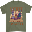 RPG Yeah We Like to Party Role Playing Game Mens T-Shirt Cotton Gildan Military Green