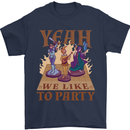 RPG Yeah We Like to Party Role Playing Game Mens T-Shirt Cotton Gildan Navy Blue