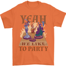 RPG Yeah We Like to Party Role Playing Game Mens T-Shirt Cotton Gildan Orange