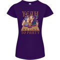 RPG Yeah We Like to Party Role Playing Game Womens Petite Cut T-Shirt Purple