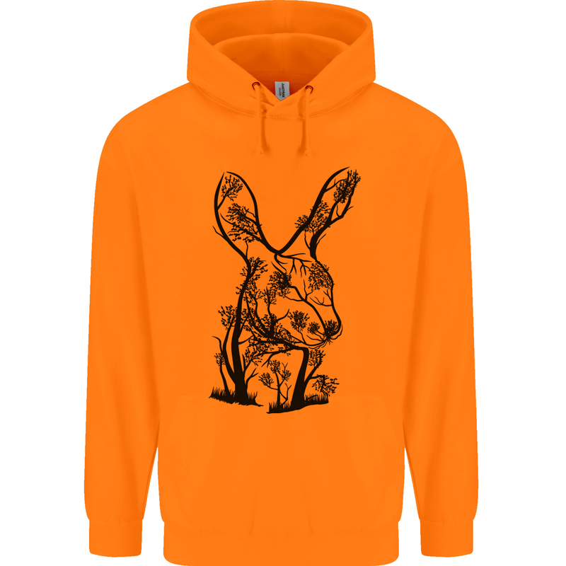 Rabbit Ecology Childrens Kids Hoodie Orange